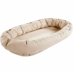 Schlummer-Nestchen Musselin mit klimaregulierender Kaltschaum-Matratze - Sand-Beige