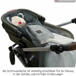 Schmusedecke Cord für die Wanne, Schale oder Kinderwagen 68 x 100 cm - Siena