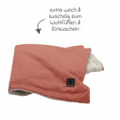 Schmusedecke Cord für die Wanne, Schale oder Kinderwagen 68 x 100 cm - Siena