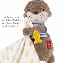 Schmusetuch / Schnuffeltuch Musselin - Otter