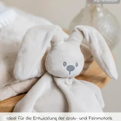 Schmusetuch Glow in the dark 28 cm - Hase Lapidou - Old Pink