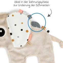 Schmusetuch mit Schnullerhalter - Elphee - Sand