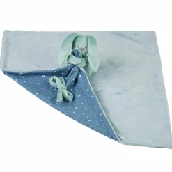Schmusetuch XXL & Mini-Kuscheltier Glow in the dark - Hase Lapidou - Coppergreen