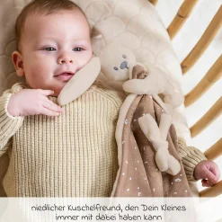 Schmusetuch XXL & Mini-Kuscheltier Glow in the dark - Hase Lapidou - Sand