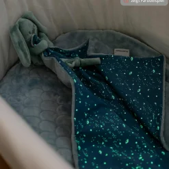 Schmusetuch XXL & Mini-Kuscheltier Glow in the dark - Hase Lapidou - Sand