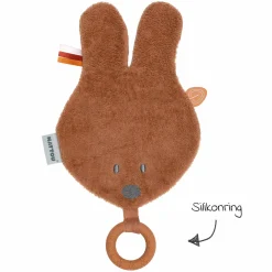 Schmusetusch mit Silikon-Ring Hase 33 cm - Susie & Bonnie - Rust