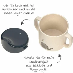 Schnabeltasse mit Doppelgriff - Little Water Whale