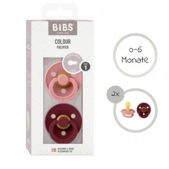 Schnuller - Colour 2er Pack - Dusty Pink / Elderberry - Gr. 0-6 M