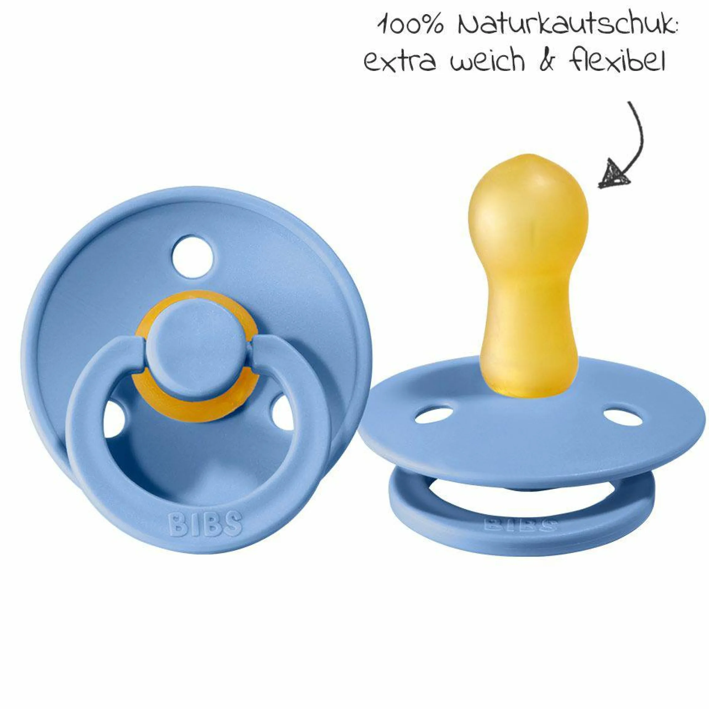 Schnuller - Colour 2er Pack - Sky Blue / Baby Blue - Gr. 6-18 M