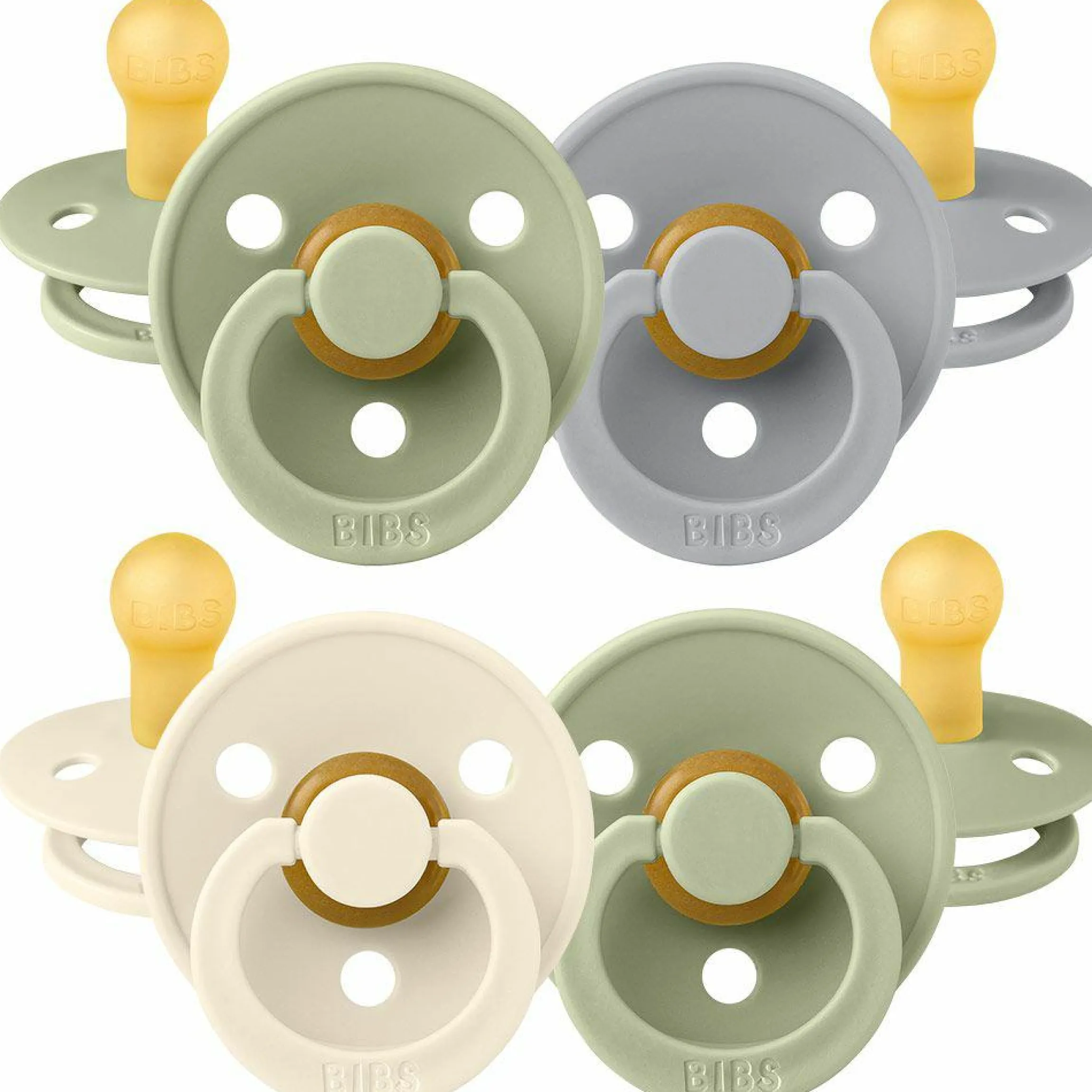 Schnuller - Colour 4er Pack - Sage / Cloud / Ivory - Gr. 0-6 M