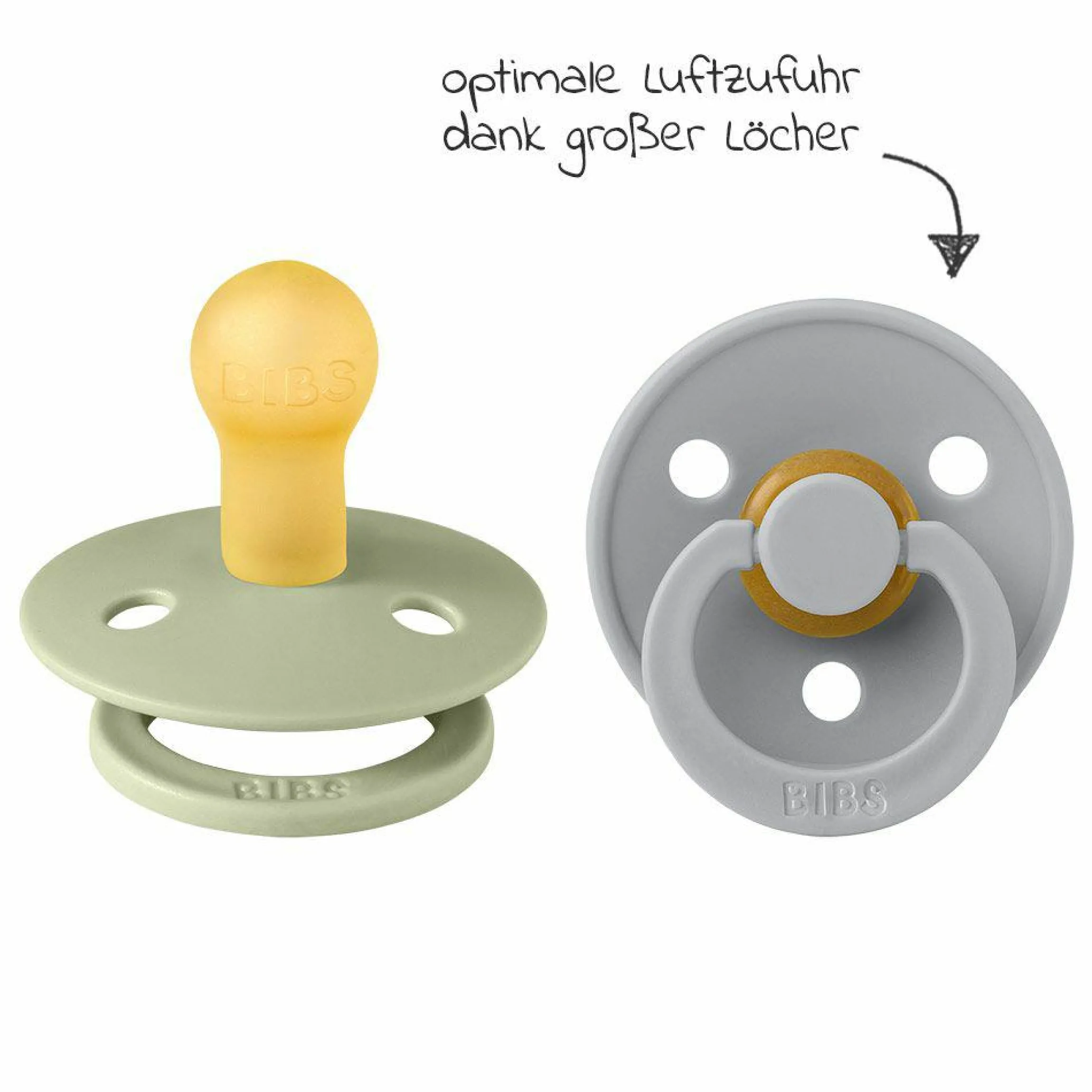 Schnuller - Colour 4er Pack - Sage / Cloud / Ivory - Gr. 0-6 M