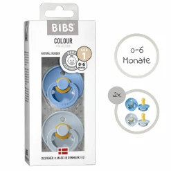Schnuller - Colour 2er Pack - Sky Blue / Baby Blue - Gr. 0-6 M