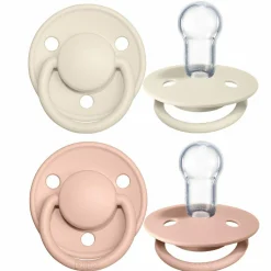 Schnuller - De Lux 2er Pack - Silikon - Ivory / Blush - Gr. 0-36 M