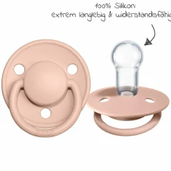 Schnuller - De Lux 2er Pack - Silikon - Ivory / Blush - Gr. 0-36 M