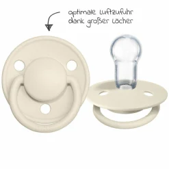 Schnuller - De Lux 2er Pack - Silikon - Ivory / Blush - Gr. 0-36 M