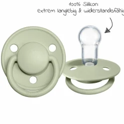 Schnuller - De Lux 2er Pack - Silikon - Ivory / Sage - Gr. 0-36 M