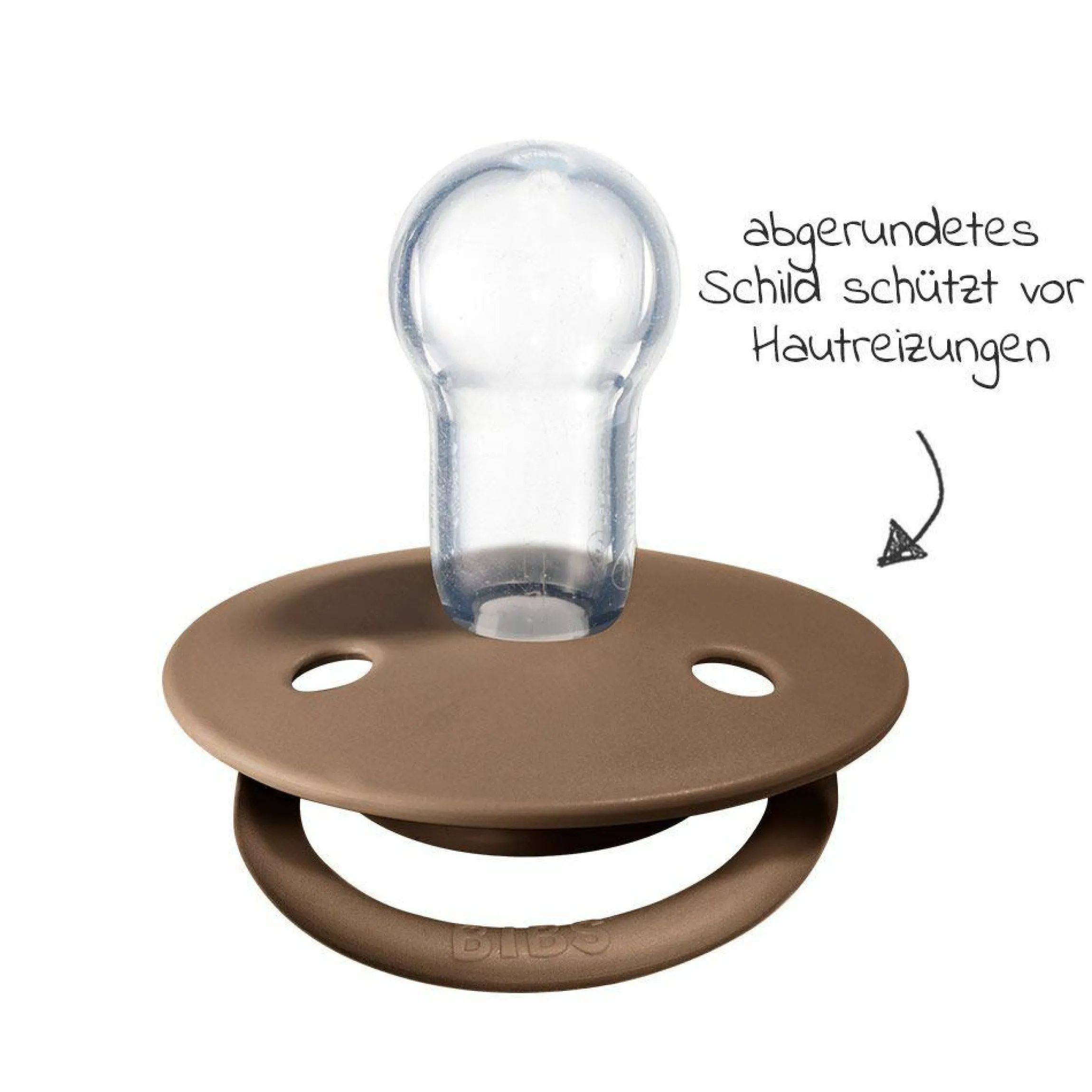 Schnuller - De Lux 2er Pack - Silikon - Vanilla / Dark Oak - Gr. 0-36 M