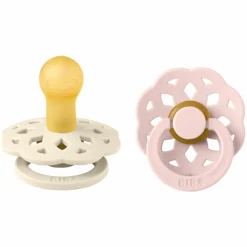Schnuller 2er Pack Boheme - Naturkautschuk - Ivory / Blossom - Gr. 0-6 M