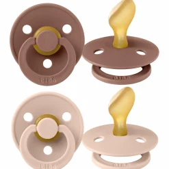 Schnuller 2er Pack Colour Anatomischer Sauger aus Naturkautschuk 6-18 M - Woodchuck / Blush