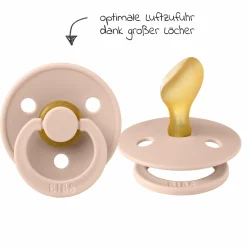 Schnuller 2er Pack Colour Anatomischer Sauger aus Naturkautschuk 6-18 M - Woodchuck / Blush