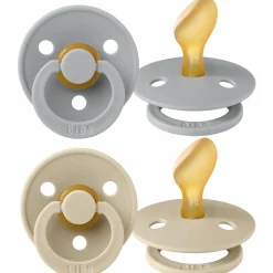 Schnuller 2er Pack Colour Anatomischer Sauger aus Naturkautschuk 6-18 M - Cloud / Vanilla