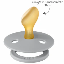 Schnuller 2er Pack Colour Anatomischer Sauger aus Naturkautschuk 6-18 M - Cloud / Vanilla