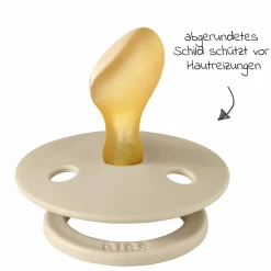 Schnuller 2er Pack Colour Anatomischer Sauger aus Naturkautschuk 6-18 M - Cloud / Vanilla