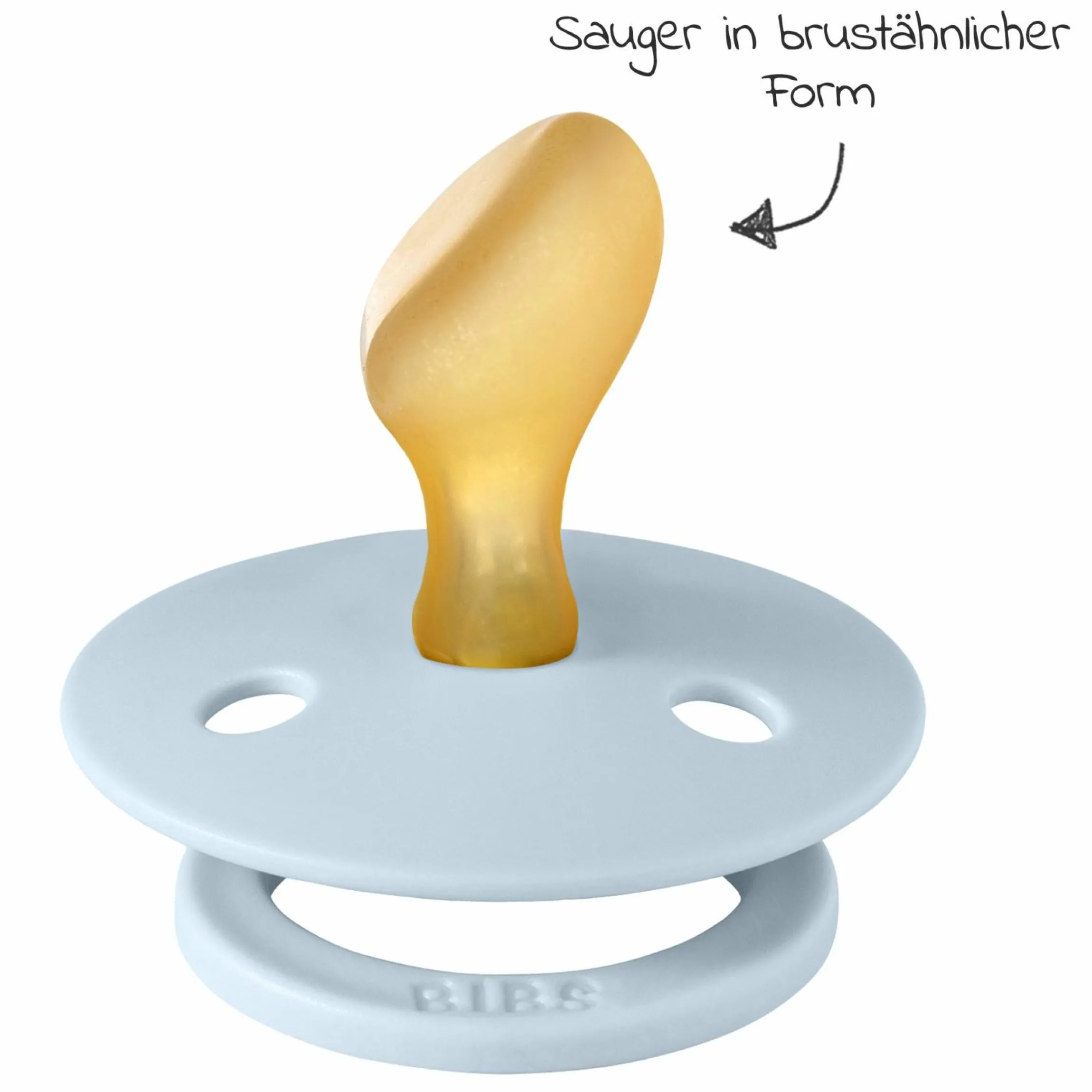 Schnuller 2er Pack Colour Anatomischer Sauger aus Naturkautschuk 6-18 M - Baby Blue / Petrol