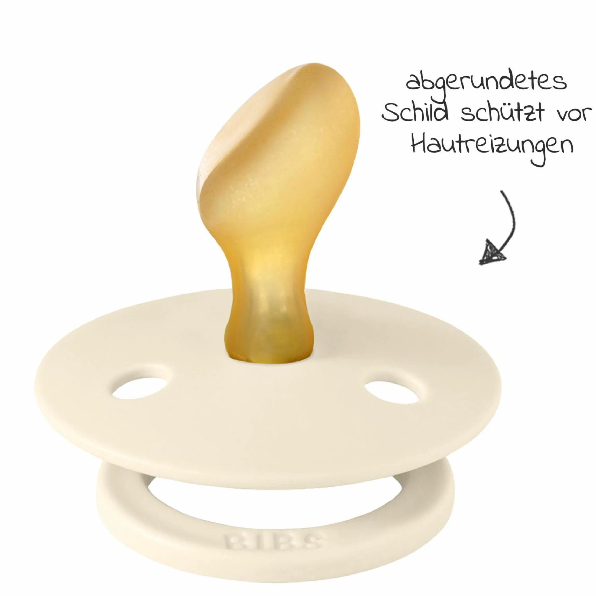Schnuller 2er Pack Colour Anatomischer Sauger aus Naturkautschuk 6-18 M - Sage / Ivory