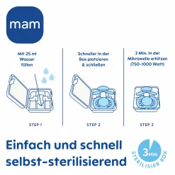 Schnuller 2er Pack Comfort - Silikon 3-12 M - Blau & Türkis