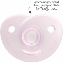 Schnuller 2er Pack Curved Soothie - Silikon 0-6 M - SCF099/22 - Rosa