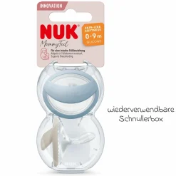 Schnuller 2er Pack MommyFeel - Silikon 0-9 M - Jeans / Greige