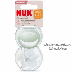 Schnuller 2er Pack MommyFeel - Silikon 0-9 M - Mint / Offwhite