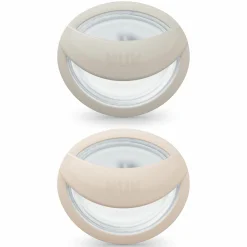 Schnuller 2er Pack MommyFeel - Silikon 0-9 M - Greige / Sandstone