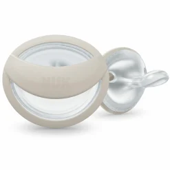 Schnuller 2er Pack MommyFeel - Silikon 0-9 M - Greige / Sandstone