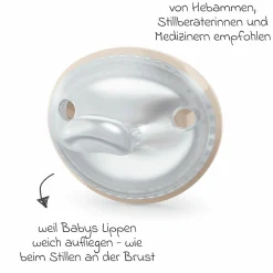 Schnuller 2er Pack MommyFeel - Silikon 0-9 M - Greige / Sandstone