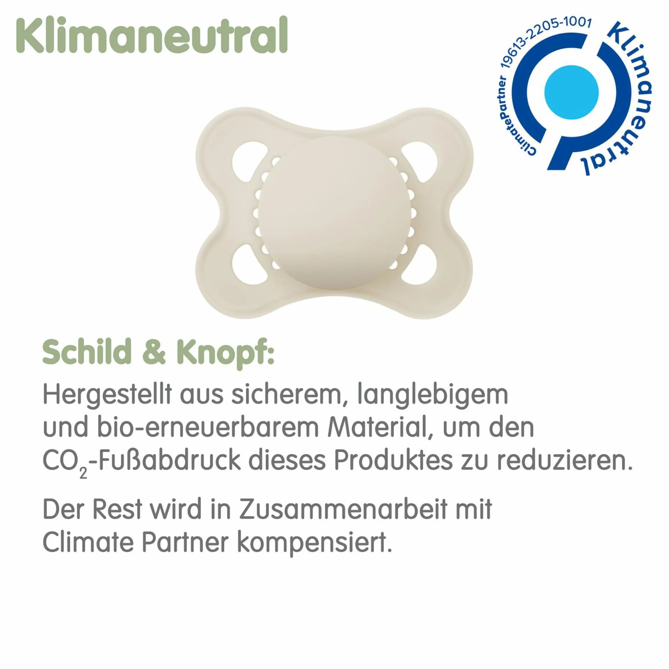 Schnuller 2er Pack Original - Naturkautschuk 0-6 M - Hase & Reh