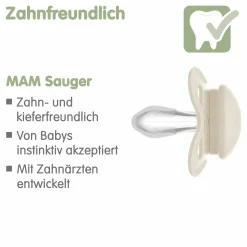 Schnuller 2er Pack Original - Silikon 0-6 M - Blau & Beige
