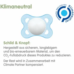 Schnuller 2er Pack Original - Silikon 0-6 M - I Love Mummy - Blau