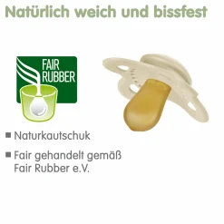 Schnuller 2er Pack Original - Naturkautschuk 0-6 M - Fuchs & Eule
