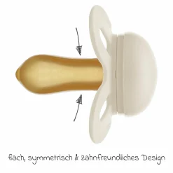 Schnuller 2er Pack Original Start - Naturkautschuk 0-2 M - Blau & Beige