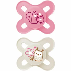 Schnuller 2er Pack Original Start - Silikon 0-2 M - Rosa & Beige