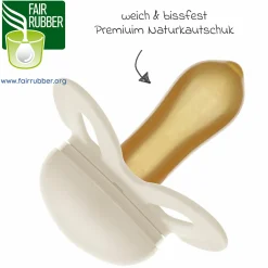 Schnuller 2er Pack Original Start - Naturkautschuk 0-2 M - Grün & Beige
