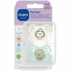 Schnuller 2er Pack Perfect - Silikon - 0-6 M - Beige