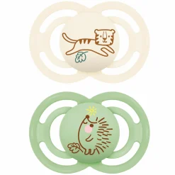 Schnuller 2er Pack Perfect - Silikon - 6-16 M - Beige