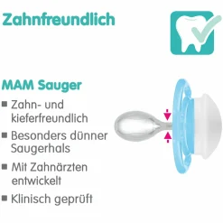 Schnuller 2er Pack Perfect - Silikon - 6-16 M - Beige