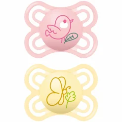 Schnuller 2er Pack Perfect - Silikon - 0-6 M - Rosa