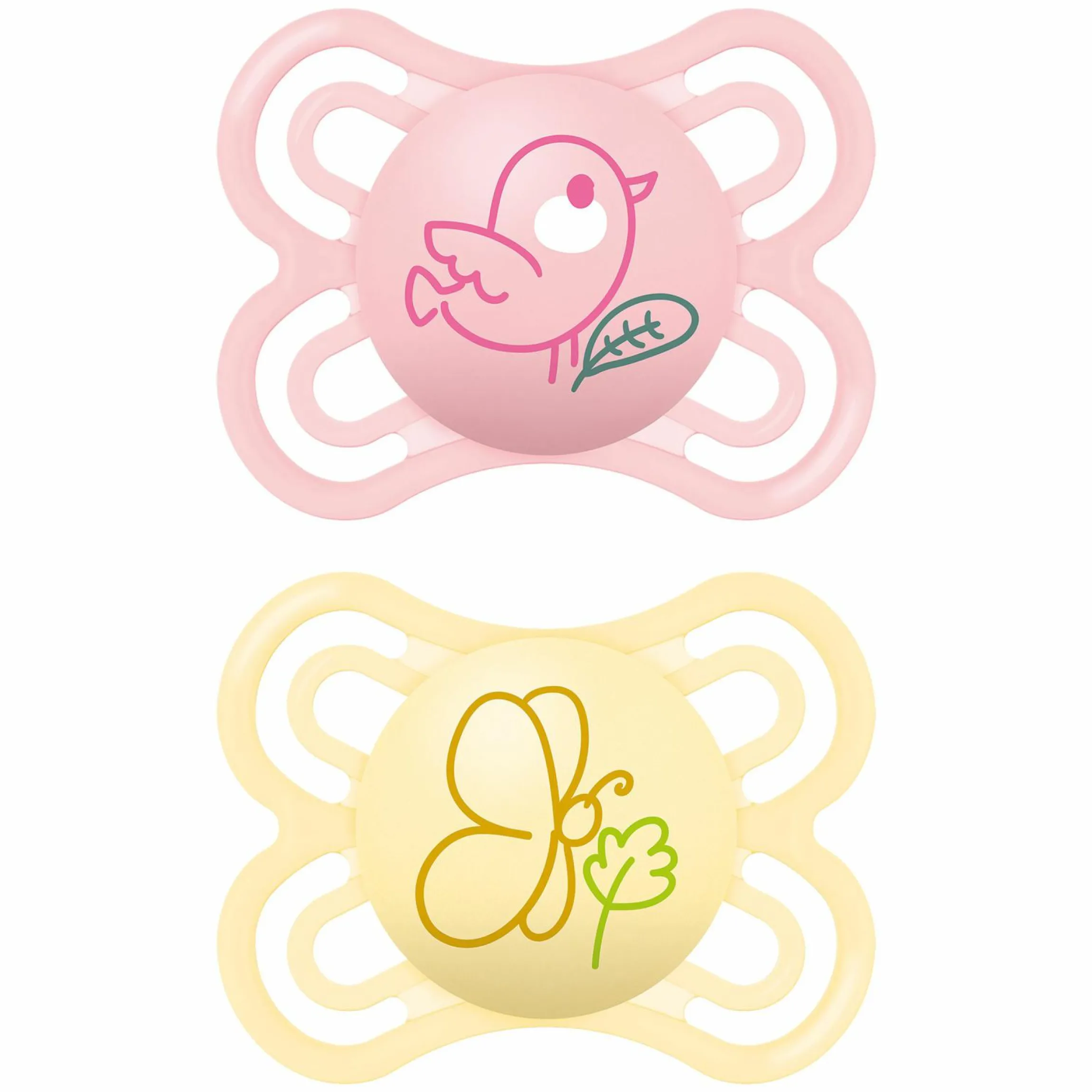 Schnuller 2er Pack Perfect - Silikon - 0-6 M - Rosa