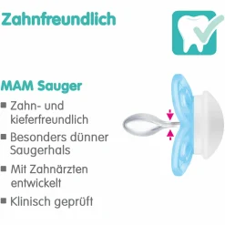 Schnuller 2er Pack Perfect - Silikon - 0-6 M - Rosa