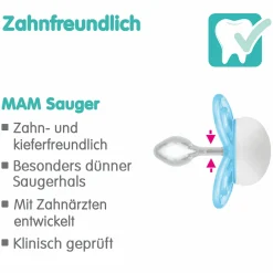 Schnuller 2er Pack Perfect Start - Silikon - 0-2 M - Blau
